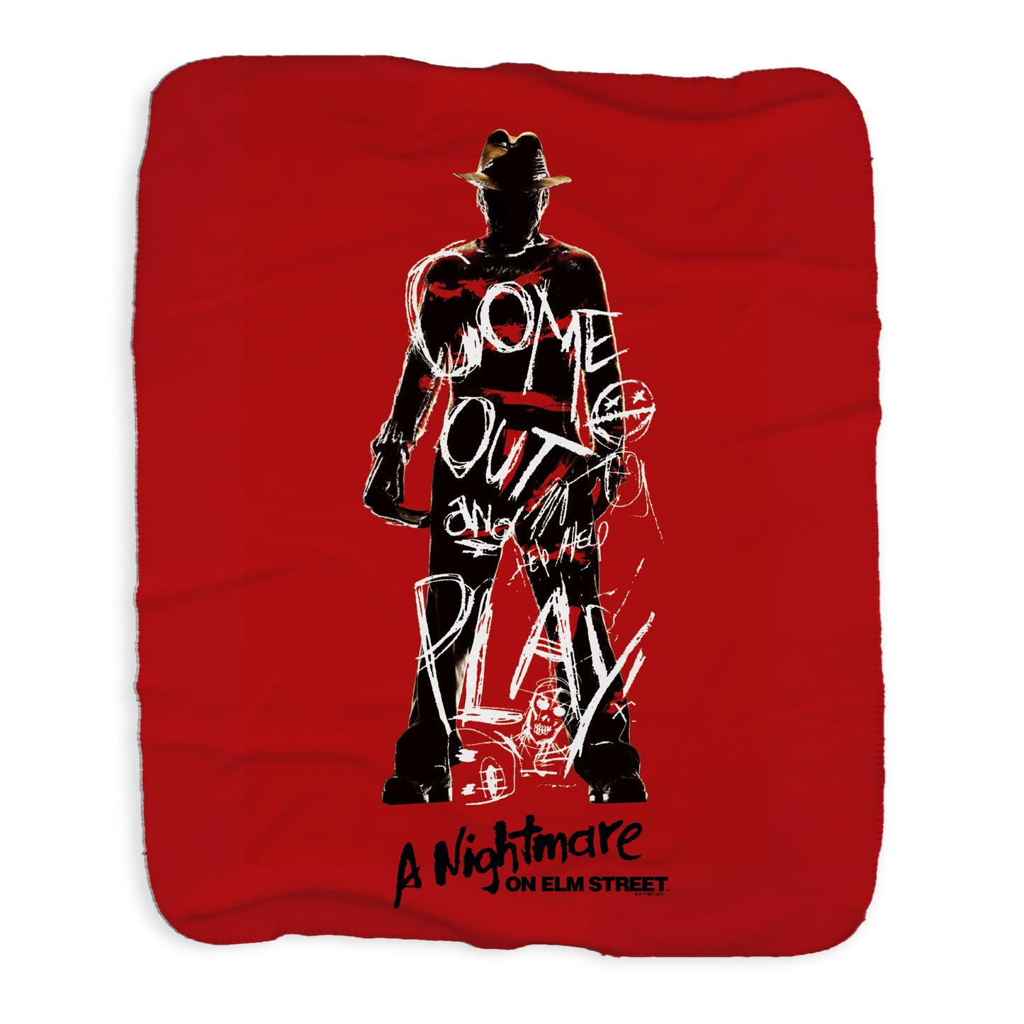 A Nightmare on Elm Street Come Out and Play Sherpa Blanket