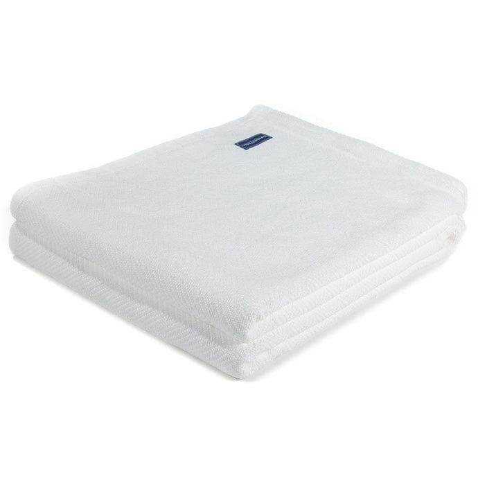 1 Penobscot Cotton Blanket - Twin / White