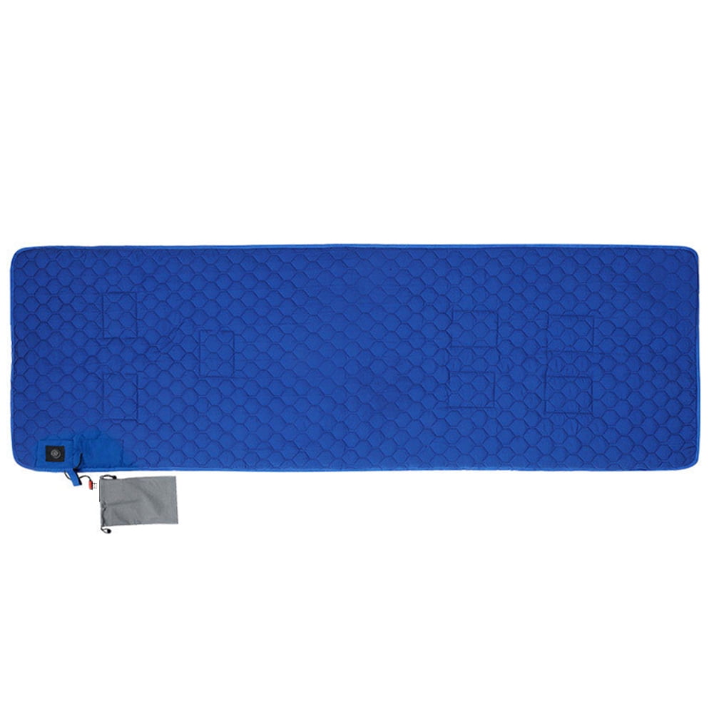 Yucurem 7 Zones 3 Gear Heated Sleeping Pad USB Powered Blanket for Outdoor Travel (Blue)