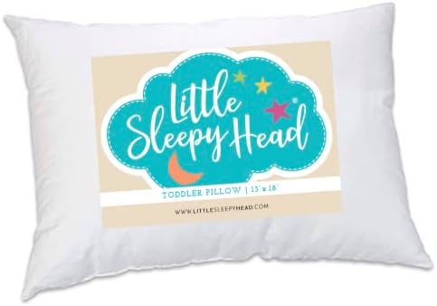 Toddler Pillow 13" x 18" Soft Hypoallergenic - Best Pillow for Kids! Better Neck Support and Sleeping! Better Naps in Bed, a Crib, or at School! Makes Travel Comfier! (Toddler (1-Pack))