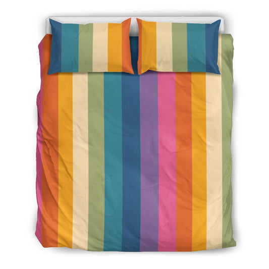 Vertical Rainbow Quilt, Doona & Duvet Covers