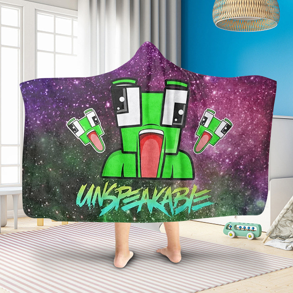 Unspekable Kids Hoodie Blanket, Funny Frog Leader Hooded Blanket