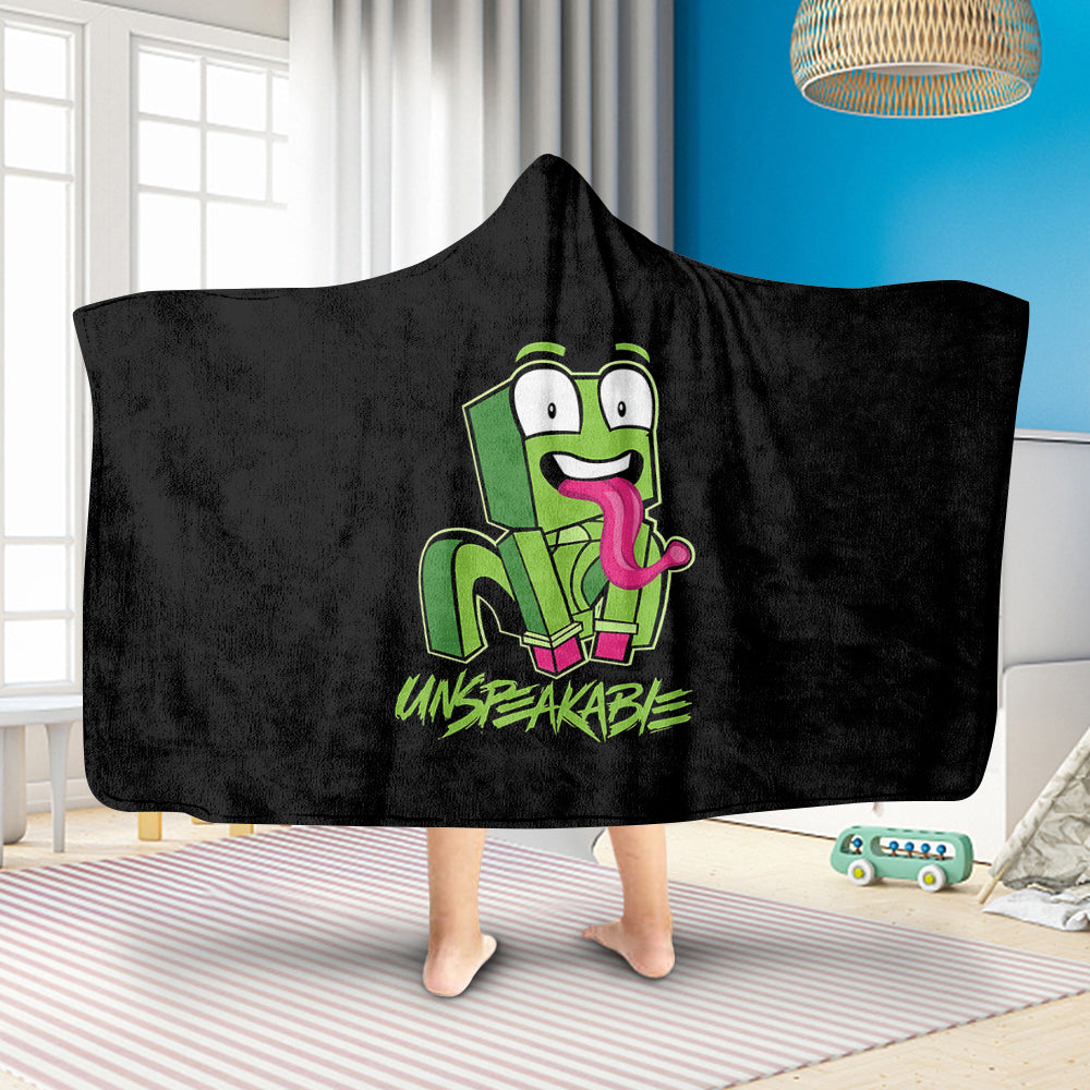 Unspekable Kids Hoodie Blanket, Crouching Icon Hooded Blanket