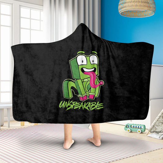 Unspekable Kids Hoodie Blanket, Crouching Icon Hooded Blanket