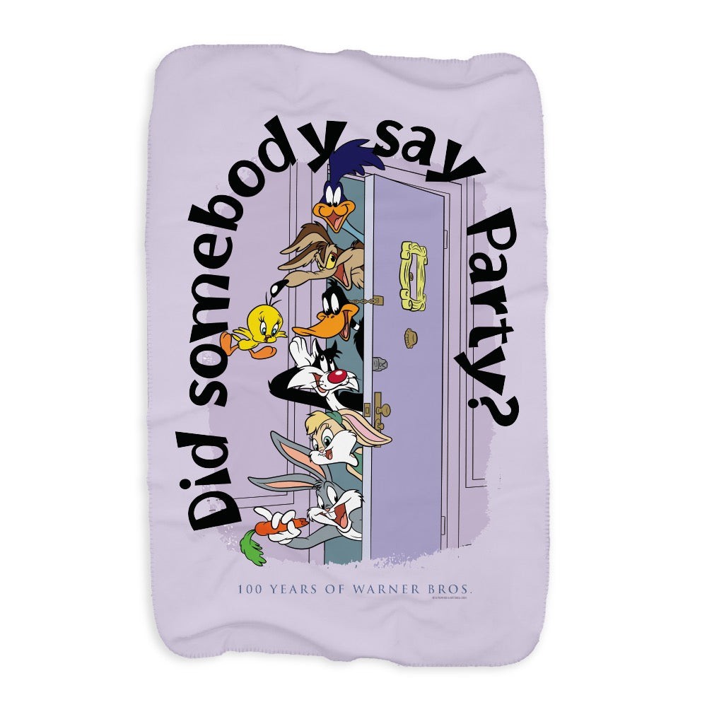 WB 100 Looney Tunes x Friends Sherpa Blanket