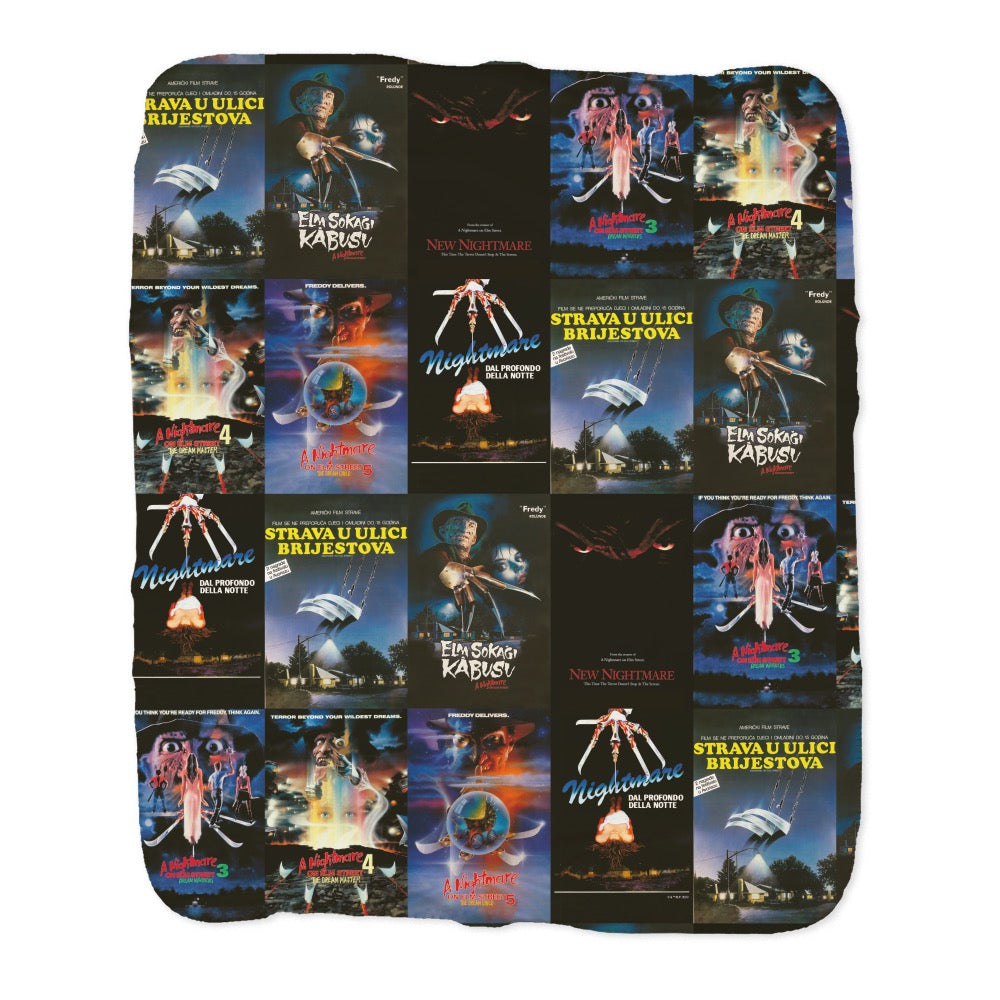 A Nightmare On Elm Street Mashup Sherpa Blanket