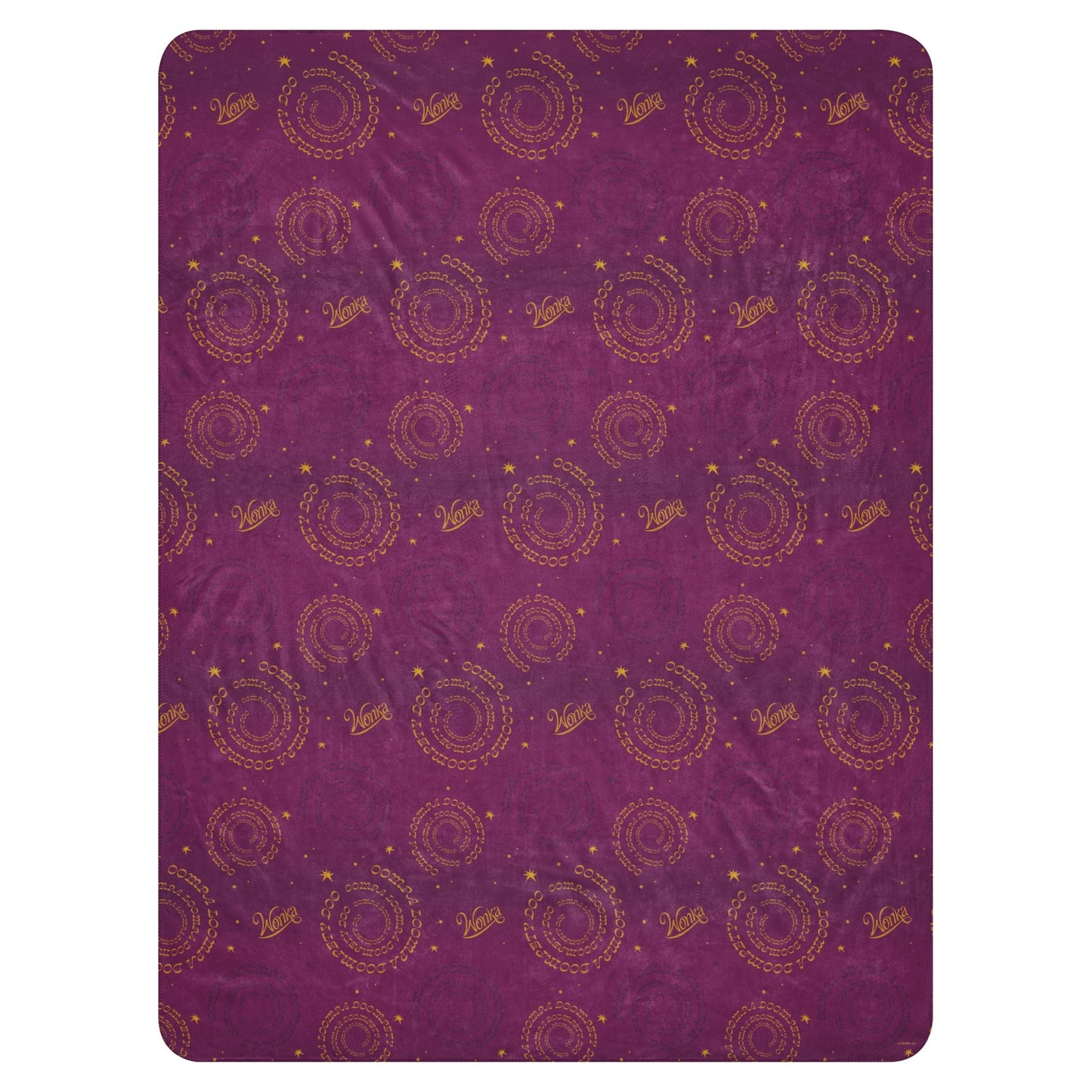 Wonka Swirl Pattern Sherpa Blanket