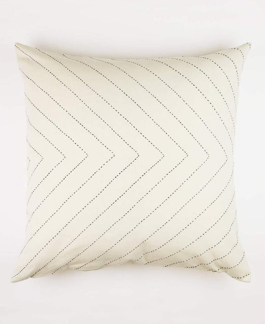 Anchal Project 22" Embroidered Arrow Toss Pillow - Bone Anchal Project Pillow Cover