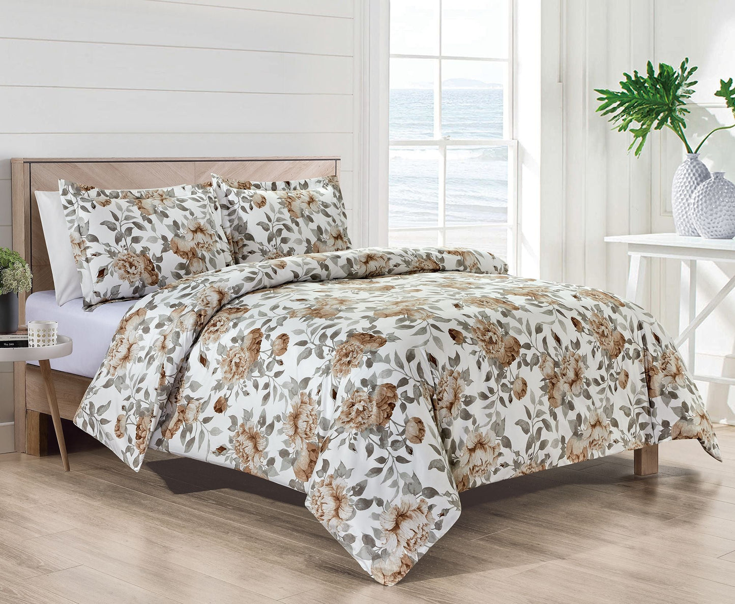 1800 Wildflower 3 Piece Egyptian Duvet Cover Set
