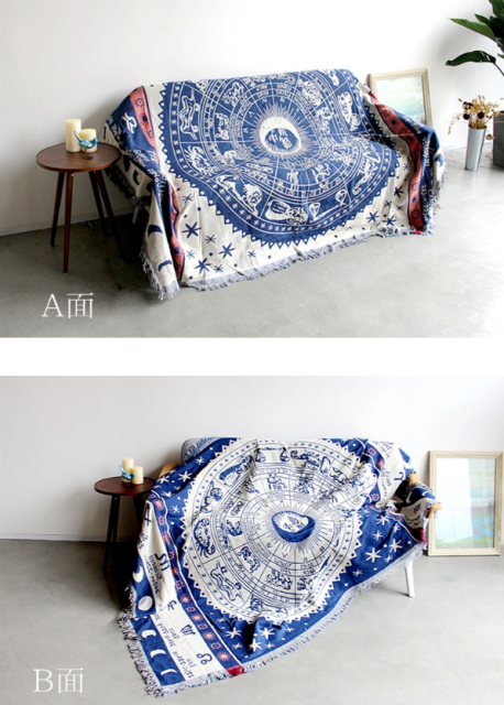 Vintage Country Plaid Double-Sided Sofa Blanket