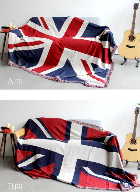 Vintage Country Plaid Double-Sided Sofa Blanket